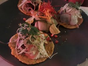 Vegan Falafel Tacos at Rustic & Blue in Chiang Mai