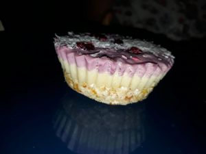 Raw vegan cheesecake at Rustic & Blue in Chiang Mai