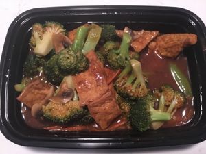 Tofu and mixed vegetables at Lake Tai in Kelowna