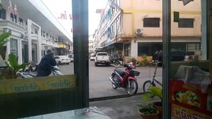 view from inside at Ahan Jay Taan Bun in Mukdahan