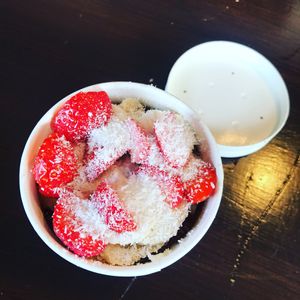 Vegan porridge with tropical topping and agave  at Oatopia - Kiosk in Croydon