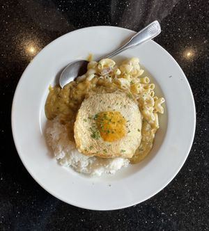 Vegan chkn cutlet loco moco  at CyBelle's Front Room in San Francisco