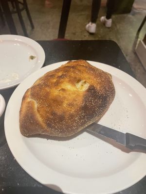 Mac n cheese calzone   at CyBelle's Front Room in San Francisco