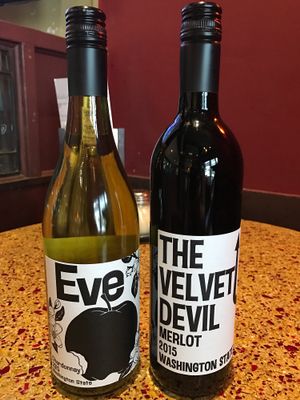 Vegan wines! Full vegan beer selection too at CyBelle's Front Room in San Francisco
