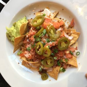 Nacho with house made cashew cheese. Pretty good. at CyBelle's Front Room in San Francisco