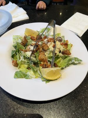 Vegan Caesar salad  at CyBelle's Front Room in San Francisco