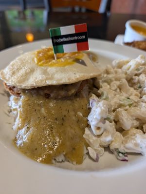 Vegan chicken loco moco at CyBelle's Front Room in San Francisco