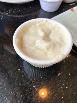 Vegan cashew cheese sauce....🥴 at CyBelle's Front Room in San Francisco