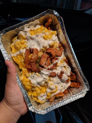 vegan mac and cheeze at CyBelle's Front Room in San Francisco