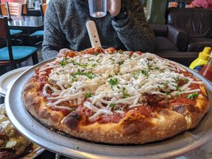 vegan meat lover's at CyBelle's Front Room in San Francisco