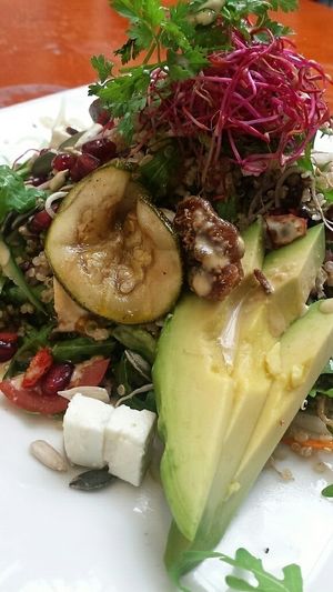 salad at Golden Temple in Amsterdam