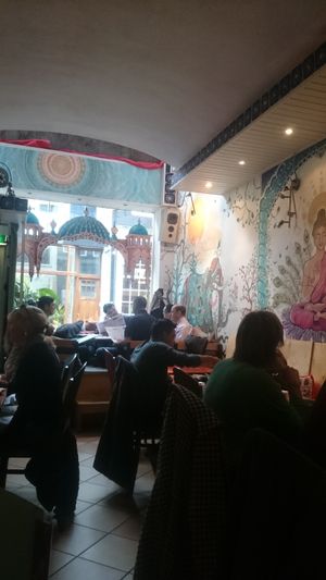 Inside view at Golden Temple in Amsterdam