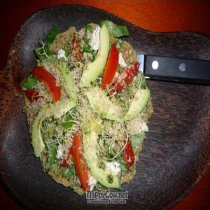 Raw Food - Pizza at Golden Temple in Amsterdam