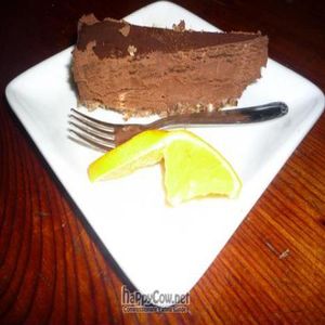 Raw Food - Chocolate / Orange cake at Golden Temple in Amsterdam