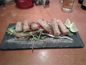 Salt and pepper grilled tofu at Golden Temple in Amsterdam