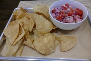 Ceviche:
Hearts of palm ceviche. Corn chips. at BoltCutter in Salt Lake City