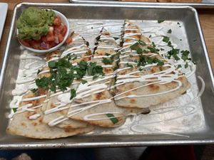 Quesadillas sin carne! So delicious at BoltCutter in Salt Lake City
