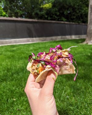 Tempeh tacos at BoltCutter in Salt Lake City