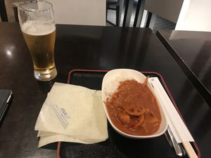 Lotus curry at NRT - ANA Lounge - T1 in Narita