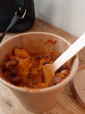 Totally delicious.  Sweet potato and butternut squash.  Lovely coffee.  Great owners at Square Roots in Whitley Bay