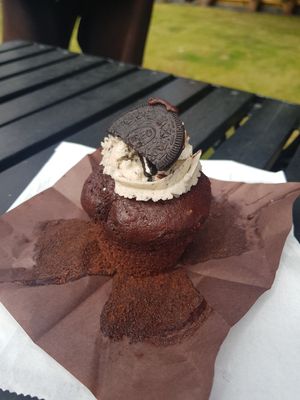 Chocolate orea cup cake at Square Roots in Whitley Bay