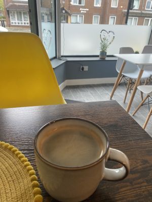 Coffee  at Square Roots in Whitley Bay