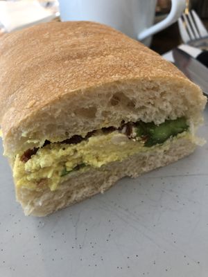 Egg mayo tofu sandwich   at Square Roots in Whitley Bay