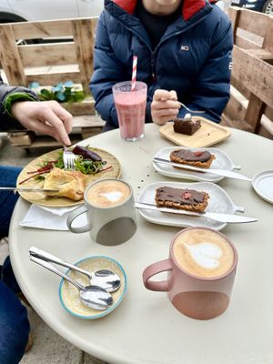 Delicious cakes!  at Square Roots in Whitley Bay