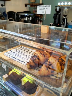 Praline croissants at Square Roots in Whitley Bay