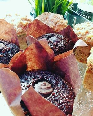 Chocolate Heaven Muffins (vegan) at Square Roots in Whitley Bay