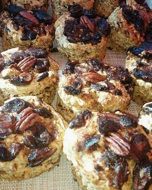 Date & Pecan Scones (vegan) at Square Roots in Whitley Bay