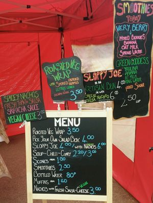 vegan food galore  at Square Roots in Whitley Bay