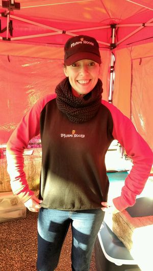 Jo (one half of) Square Roots   at Square Roots in Whitley Bay