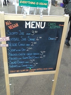 Menu at Square Roots in Whitley Bay
