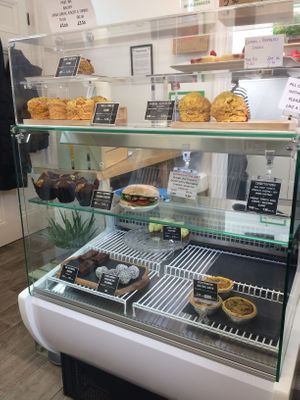 Yum scones! at Square Roots in Whitley Bay