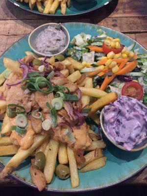 Gyros plate  at Bidges & Sons Reeperbahn in Hamburg