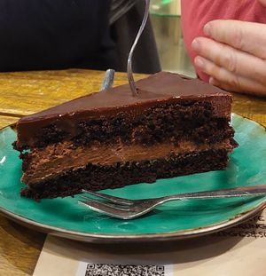 Der Chocolate Mousse Kuchen war echt ein Traum😋 at Bidges & Sons Reeperbahn in Hamburg