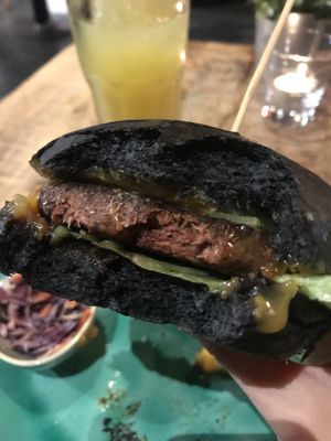 Beyond Meat patty at Bidges & Sons Reeperbahn in Hamburg