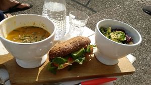 3 of a kind meal combo (great salad!) at Hartelijk Hoofddorp in Hoofddorp