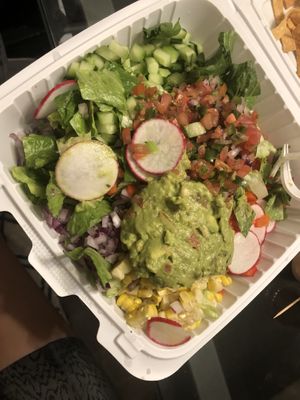 Mexican salad with guacamole and pico de gallo   at New Wave Burritos in Huntington