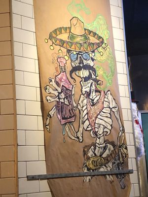 Painting   at New Wave Burritos in Huntington