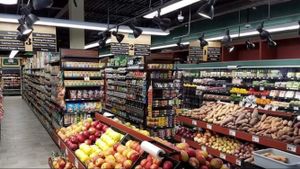 Store interior at Green Organic Market in Hartsdale