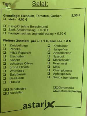 Salate   at Astarix in Trier