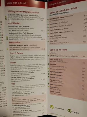 Herbstkarte 2022 at Jahreszeiten Gastronomie in Trier