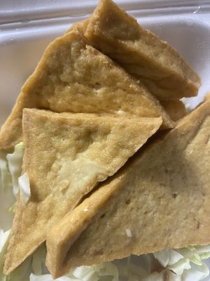 Fried tofu  at Veggie House in Salt Lake City