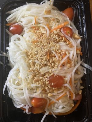 Papaya salad at Veggie House in Salt Lake City
