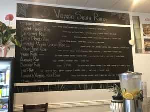 Sushi menu  at Veggie House in Salt Lake City