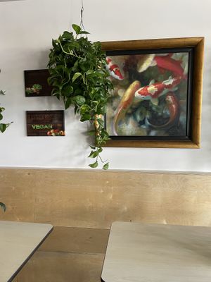 Inside at Veggie House in Salt Lake City