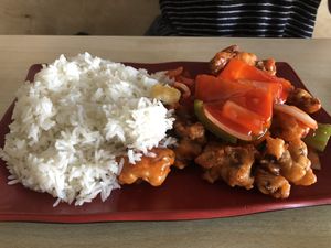 Sweet and Sour Chicken  at Veggie House in Salt Lake City