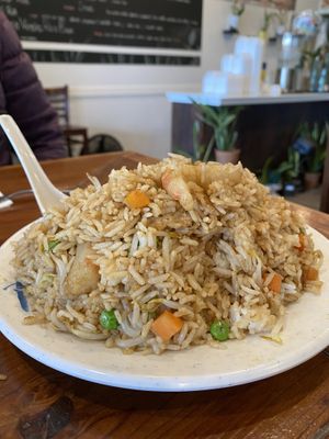 Shrimp fried rice   at Veggie House in Salt Lake City